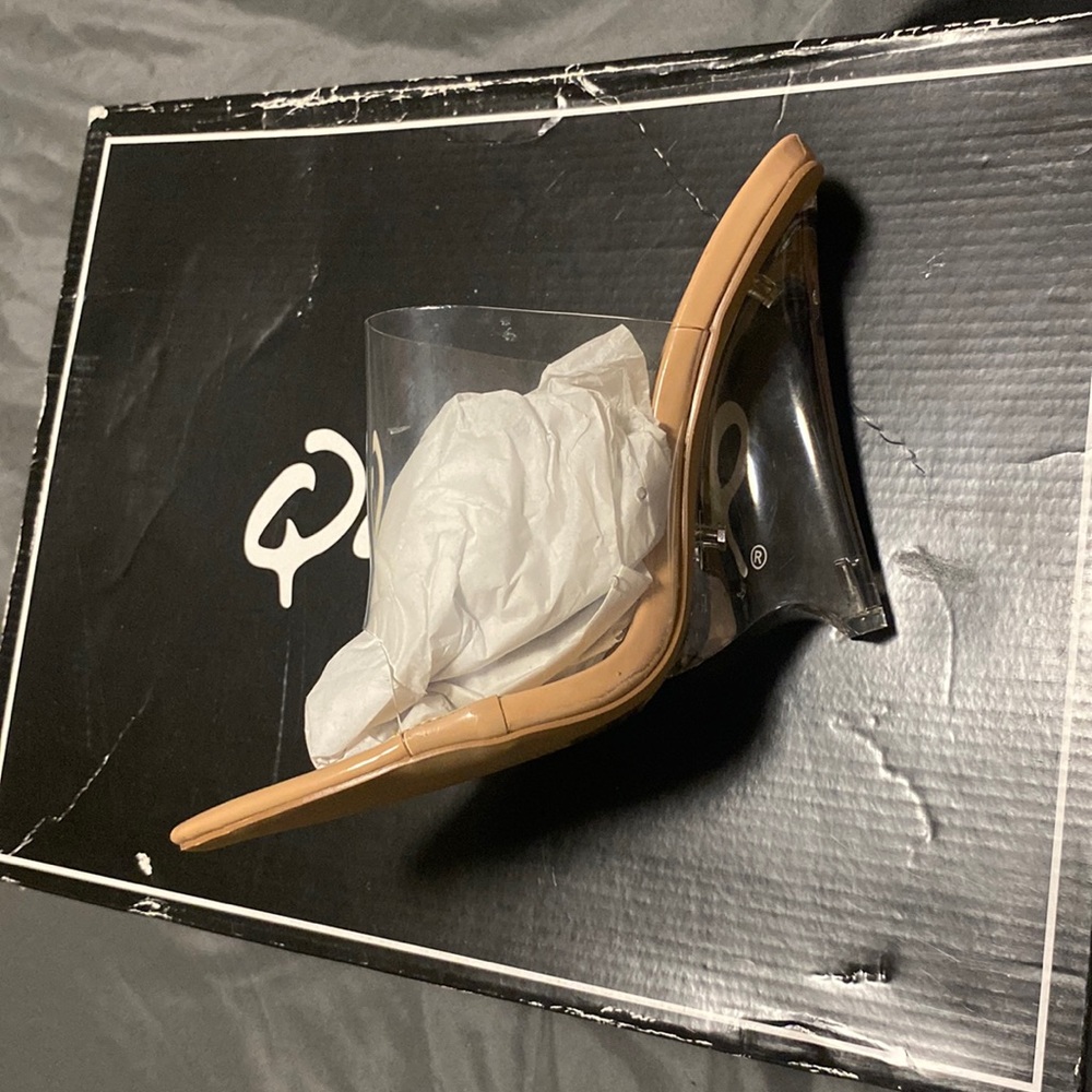 Nude Clear Heels